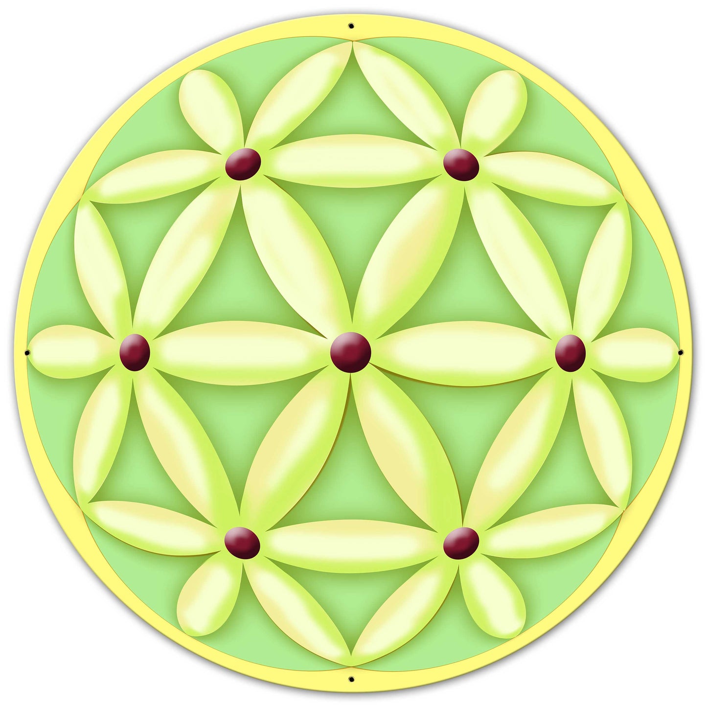 Flower Of Life Sphere 36 x 36 Custom Shape