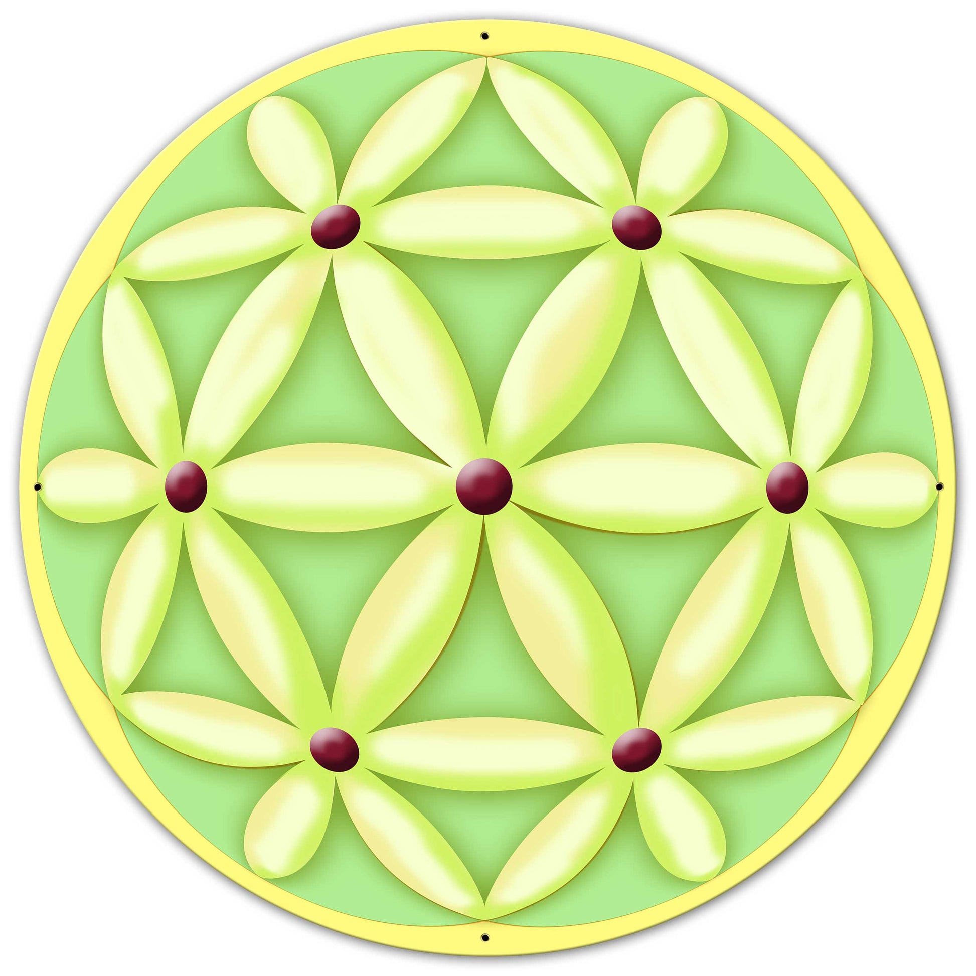 Flower Of Life Sphere 36 x 36 Custom Shape