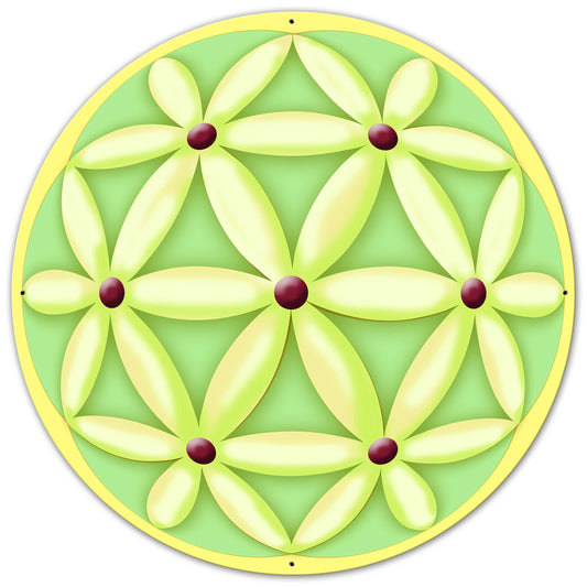 Flower Of Life Sphere 36 x 36 Custom Shape