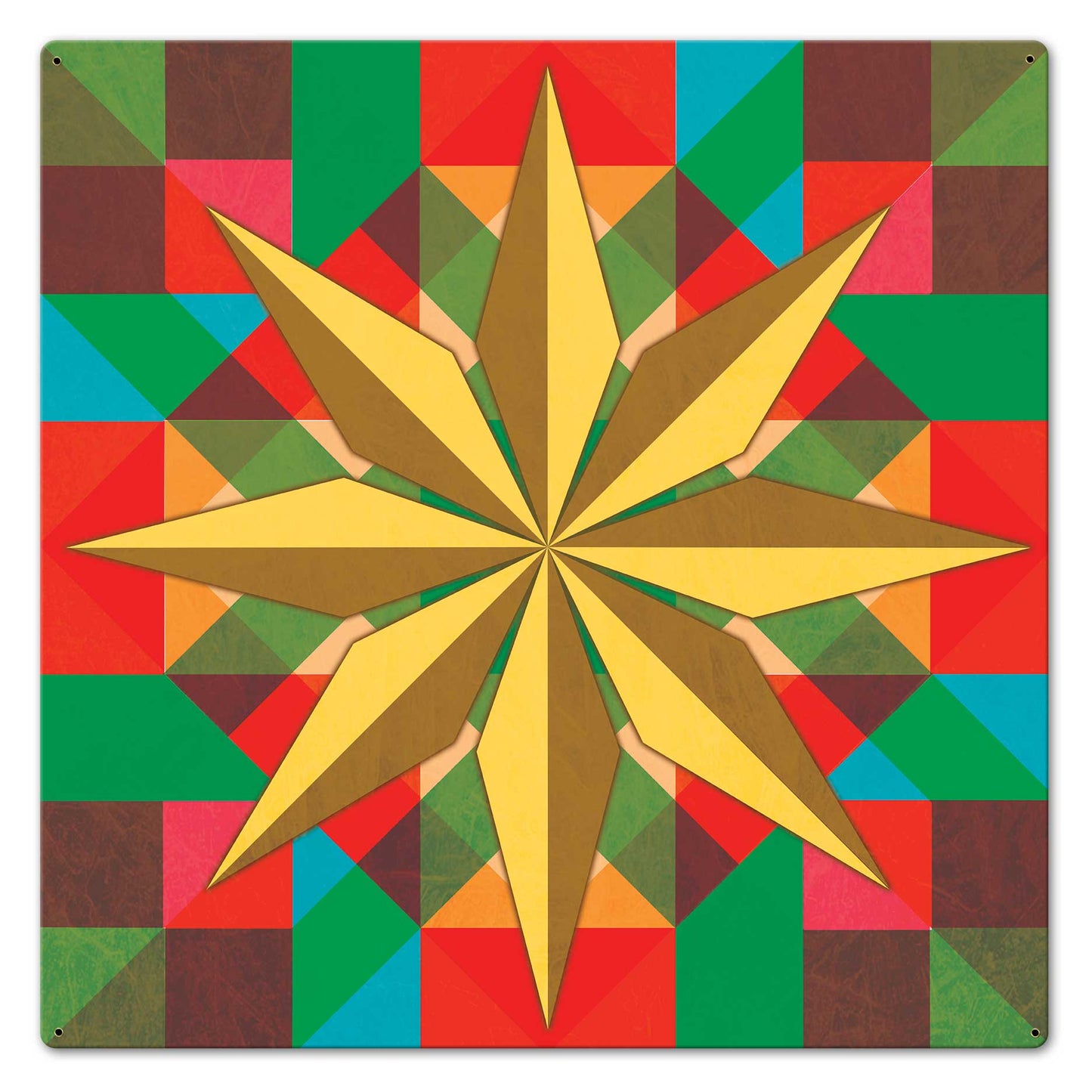 8 Squares Star 24 x 24 Custom Shape