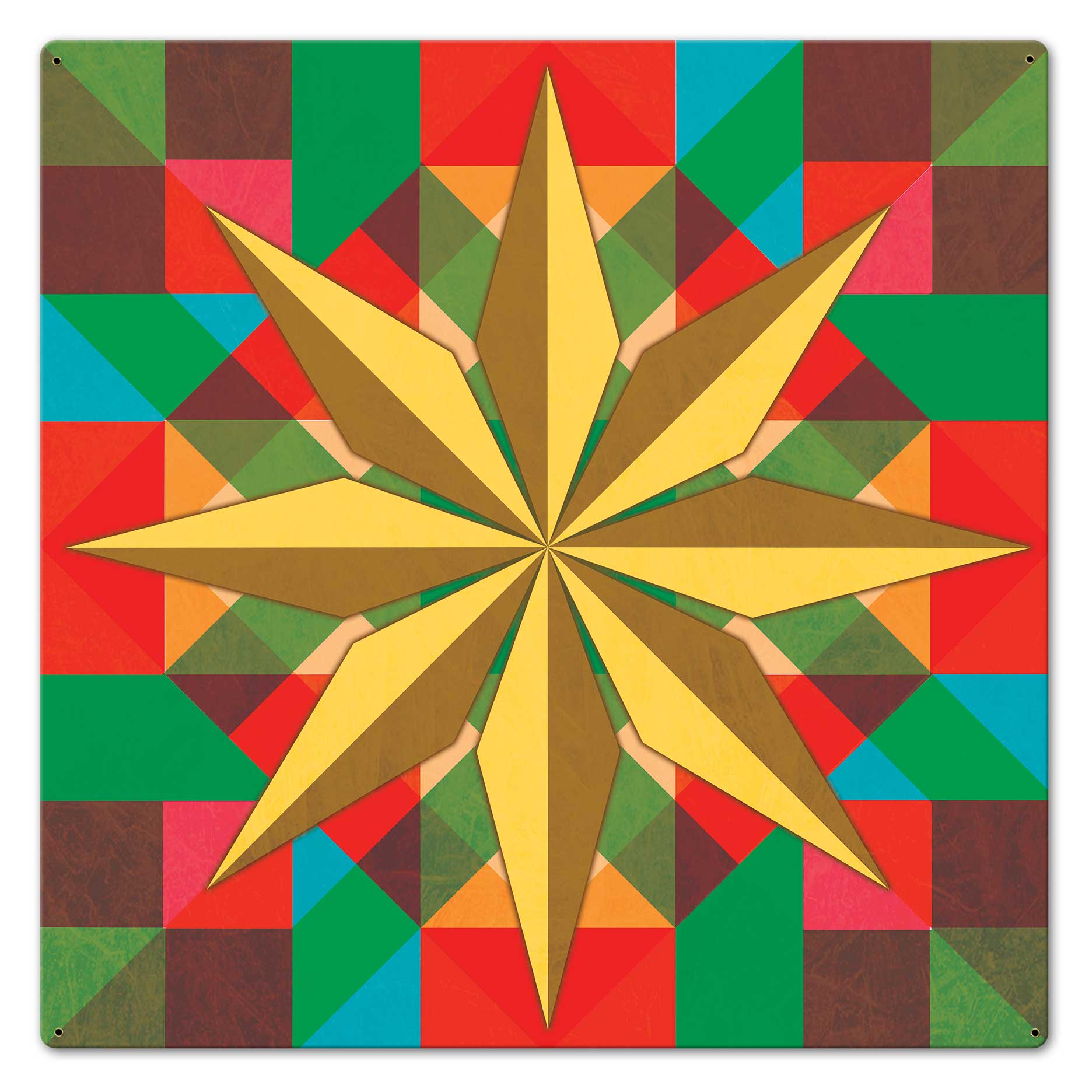 8 Squares Star 24 x 24 Custom Shape