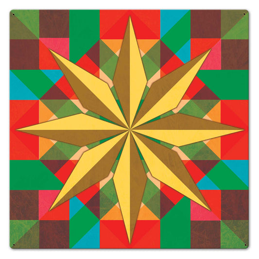 8 Squares Star 24 x 24 Custom Shape