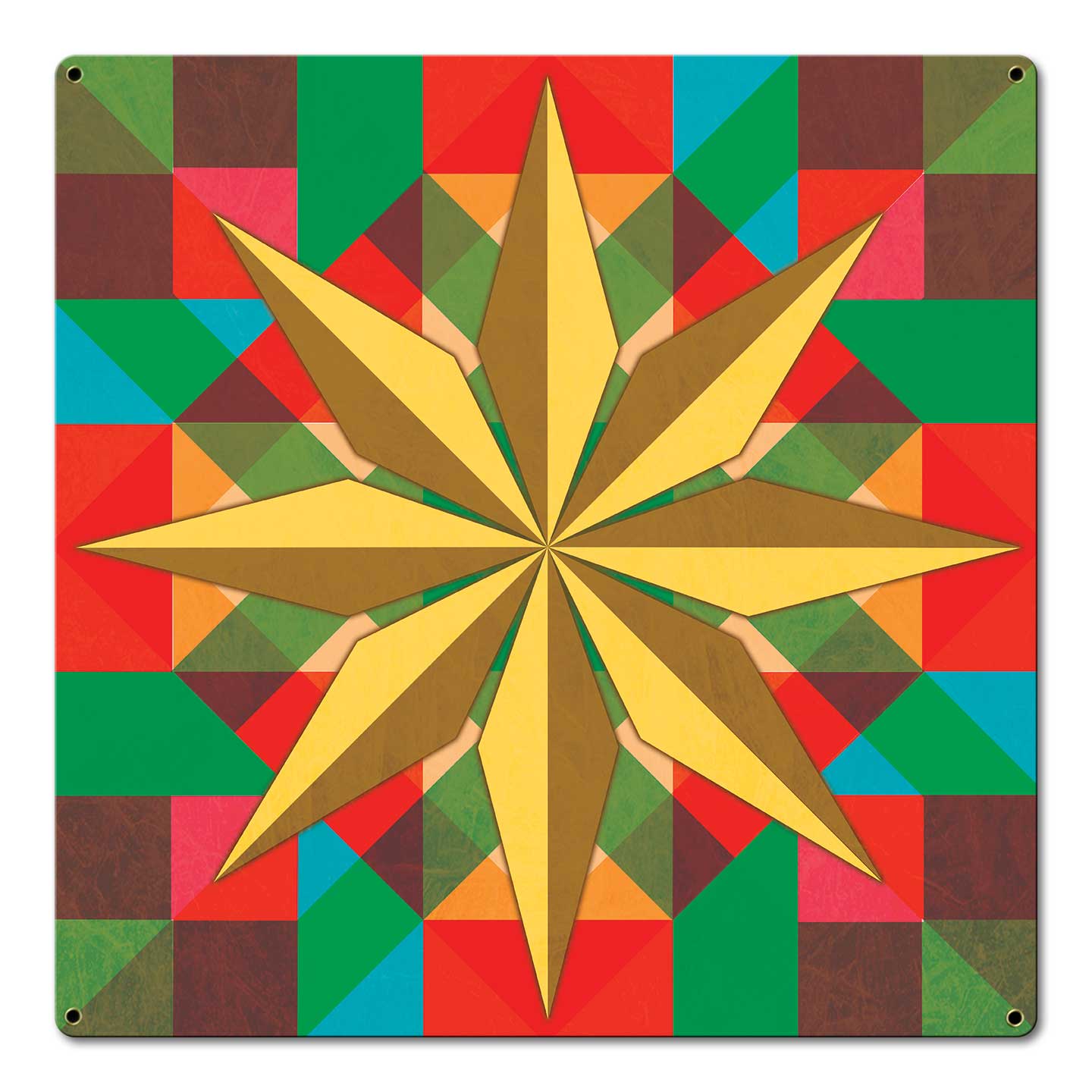 8 Squares Star 18 x 18 Custom Shape