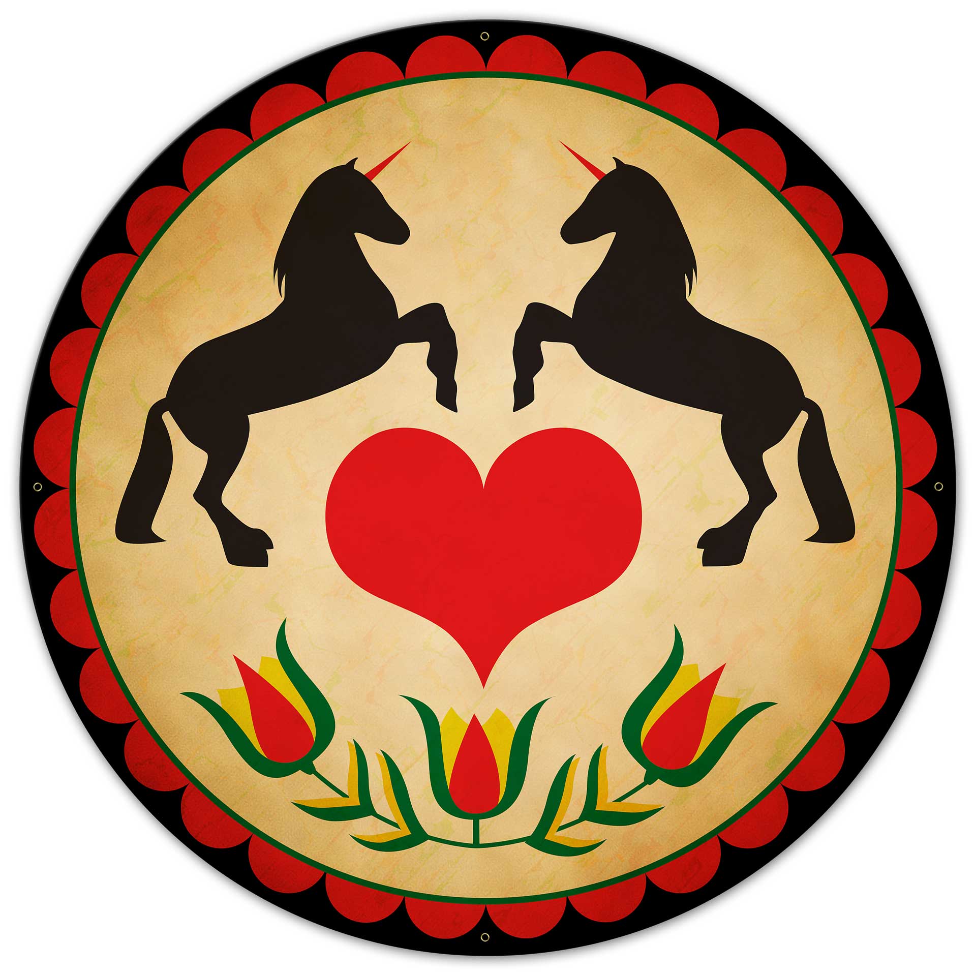 Unicorn Hex Sign 36 x 36 Custom Shape