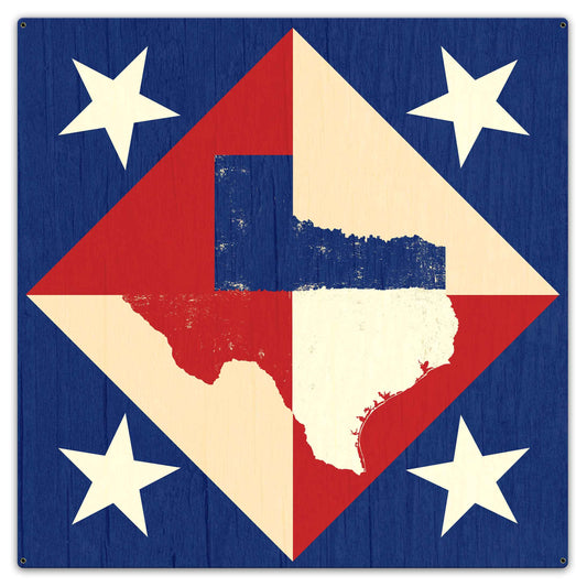 Texas Star Quilt 36 x 36 Custom Shape