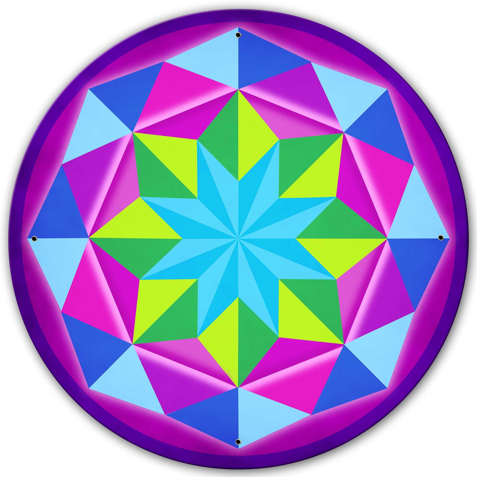 8 Point Quilt Magenta 28 x 28 Round