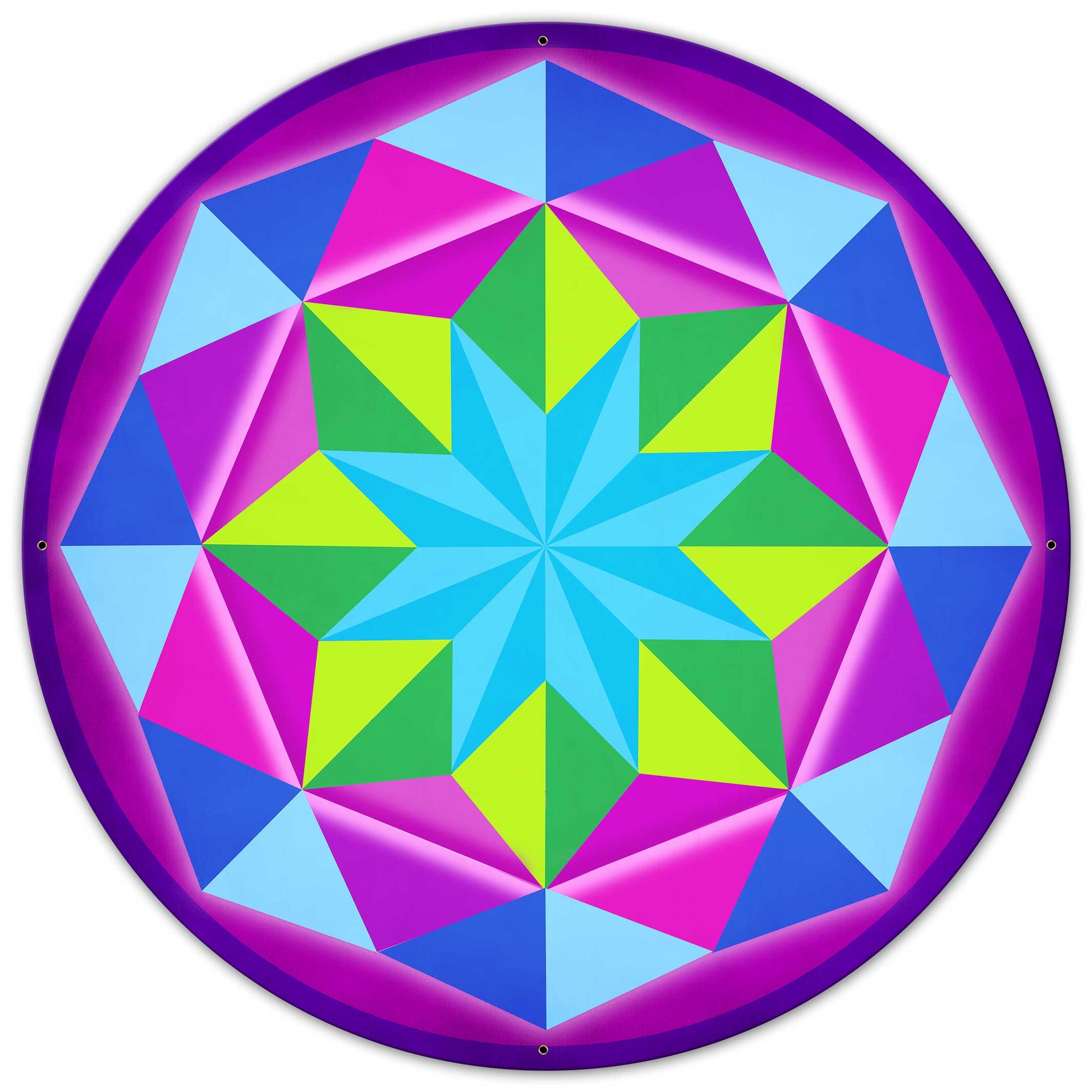 8 Point Quilt Magenta 36 x 36 Custom Shape