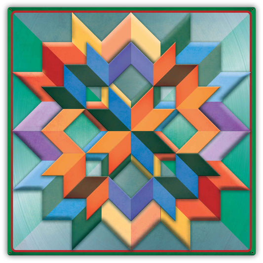 Box Pattern Green Light Background 42 x 42 Custom Shape