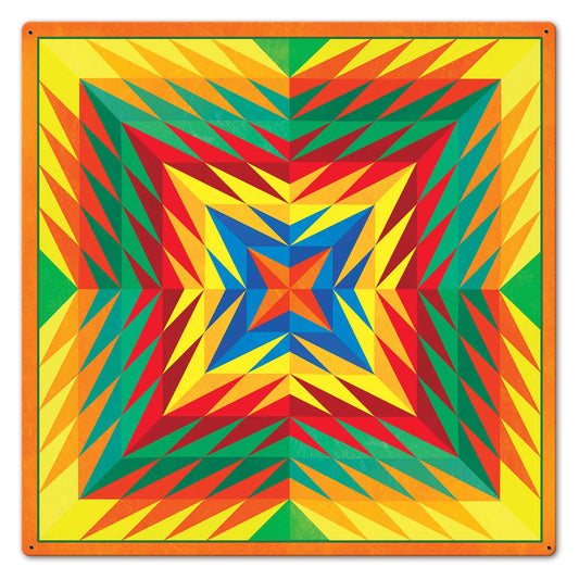 Reverse Triangle Quilt 24 x 24 Custom Shape