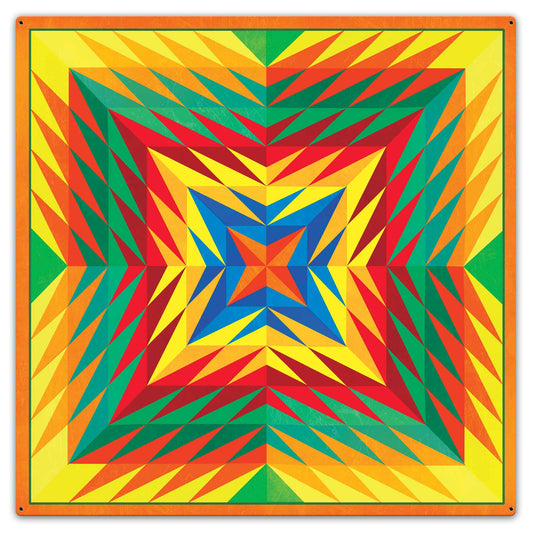 Reverse Triangle Quilt 36 x 36 Custom Shape