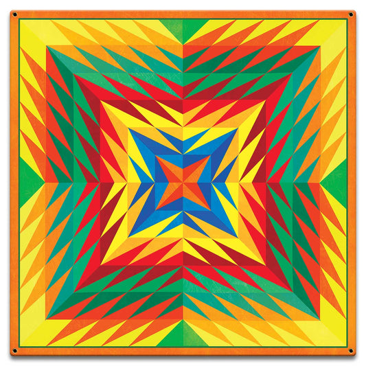 Reverse Triangle Quilt 18 x 18 Custom Shape