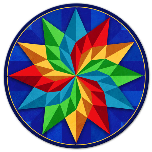 Pinwheel With Bkgd 42 x 42 Custom Shape