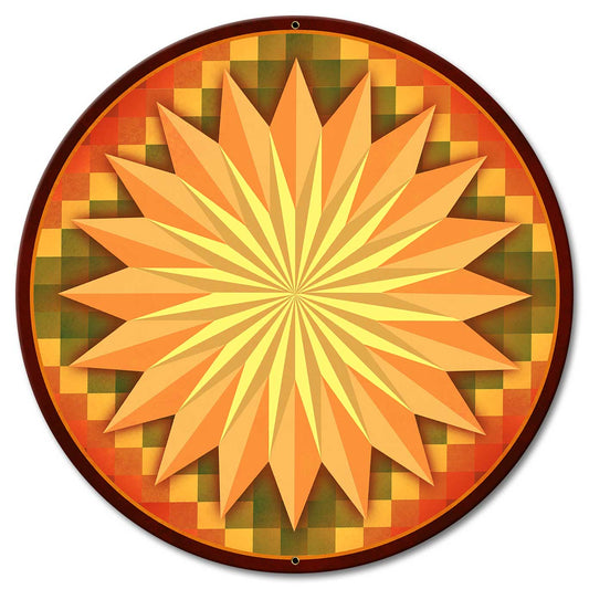 Multi Starburst Around The World 18 x 18 Custom Shape