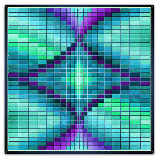 AQP685 - WAVE QUILT BLUE