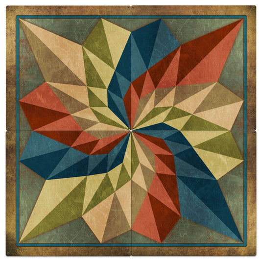 Dahila 4pcs 48 X 48 vintage metal sign