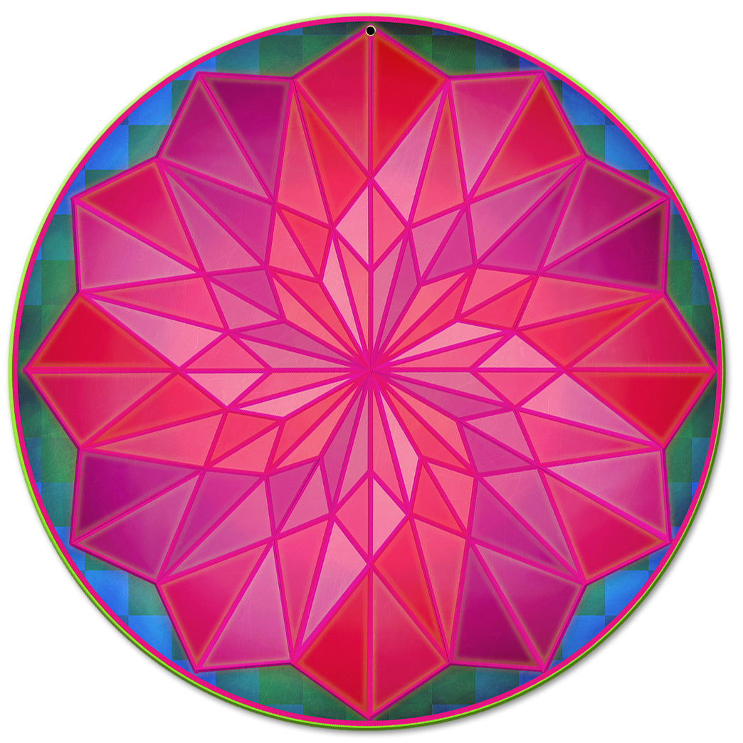 Dahilia Rose 14 X 14 vintage metal sign