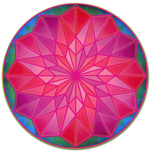 Dahilia Rose 14 X 14 vintage metal sign