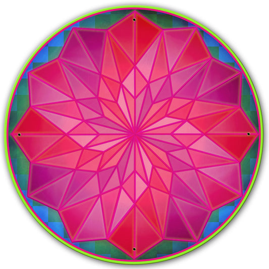 Dahilia Rose 28 X 28 vintage metal sign