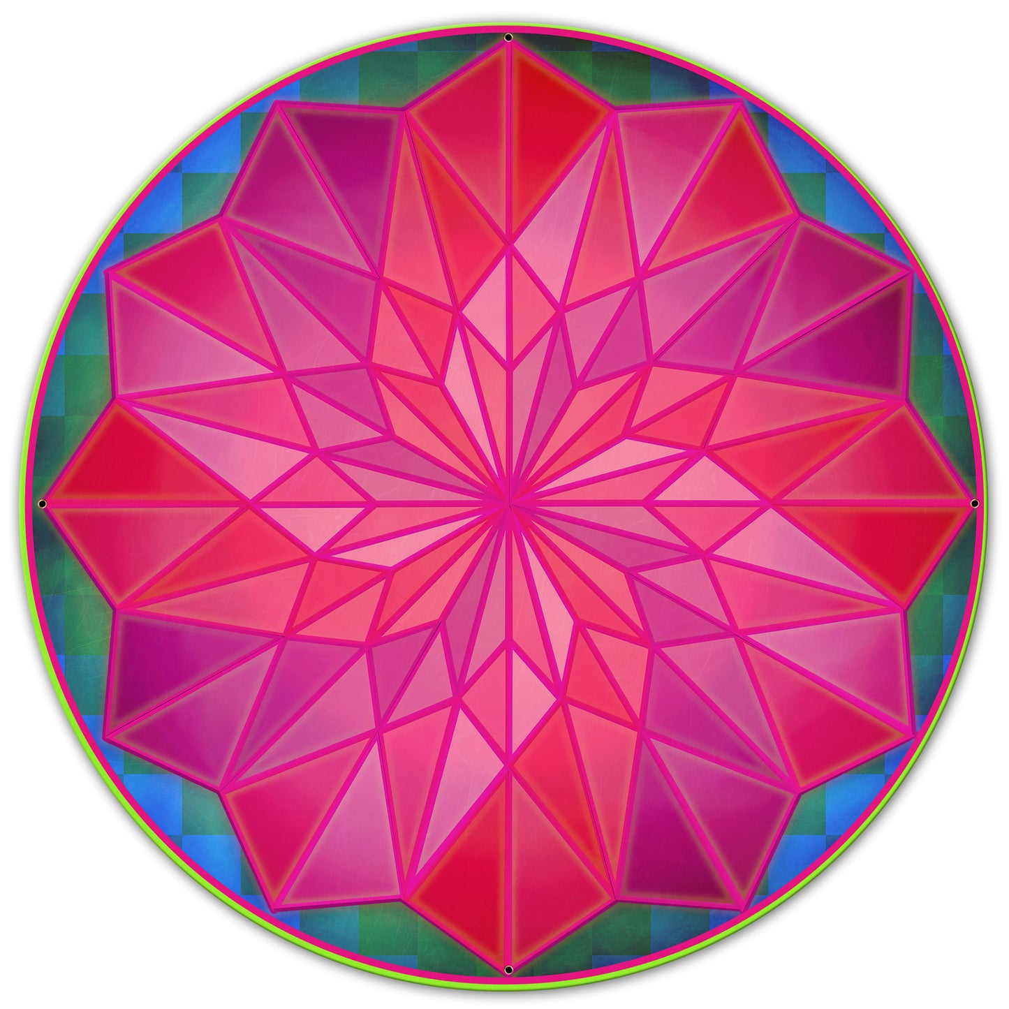 Dahilia Rose 36 X 36 vintage metal sign