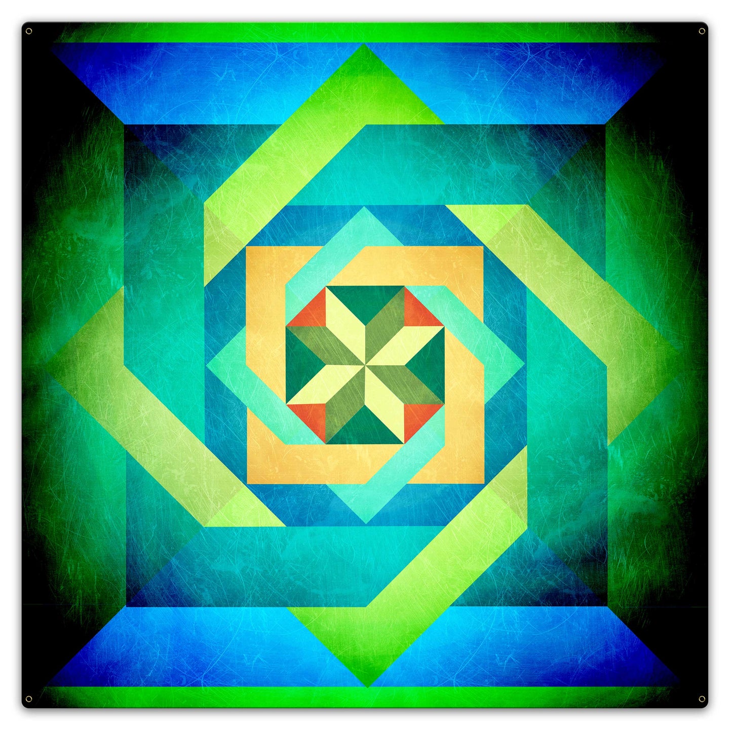 Box N Box N Box Blue Metal Sign 30in X 30in