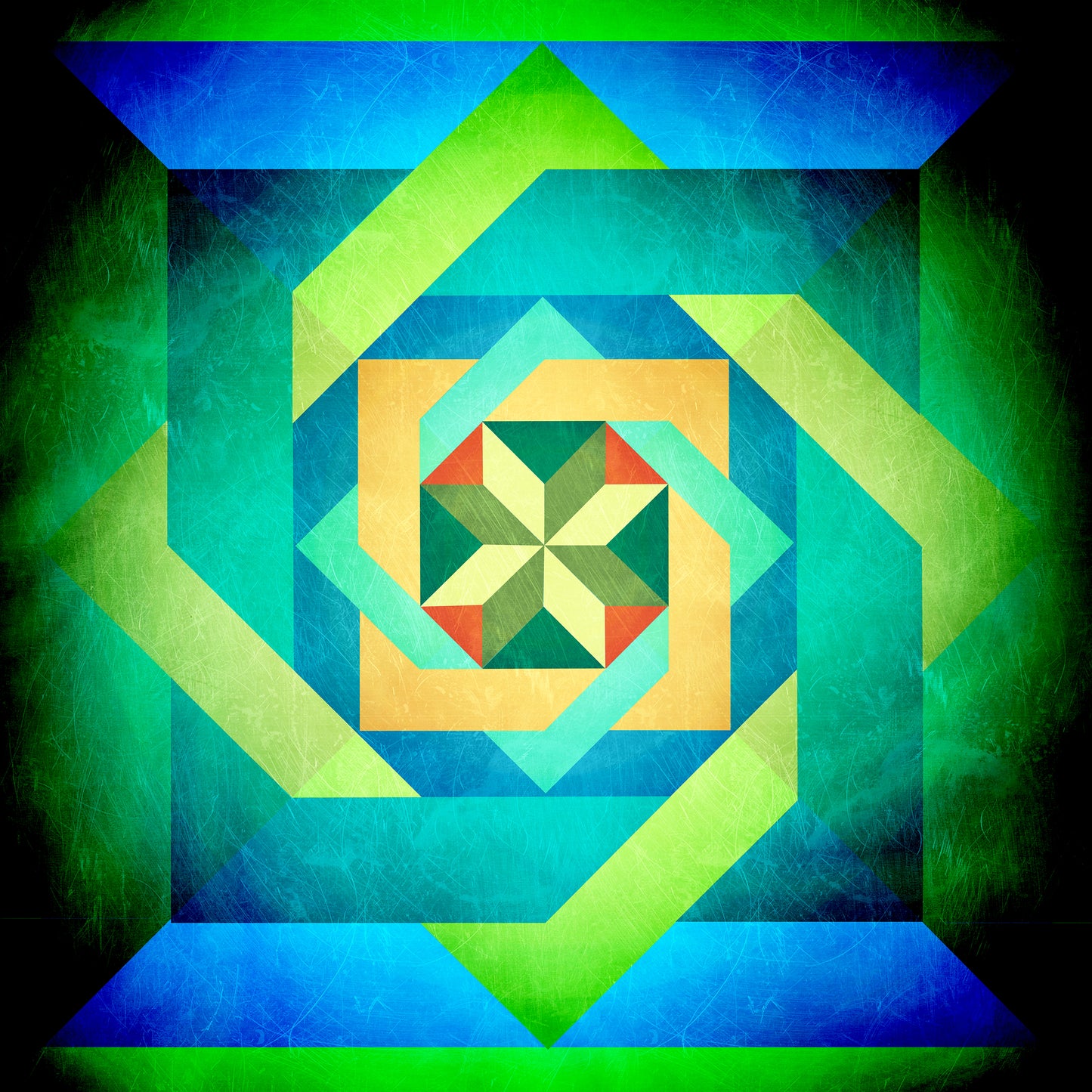 Box N Box N Box Blue Metal Sign 36in X 36in