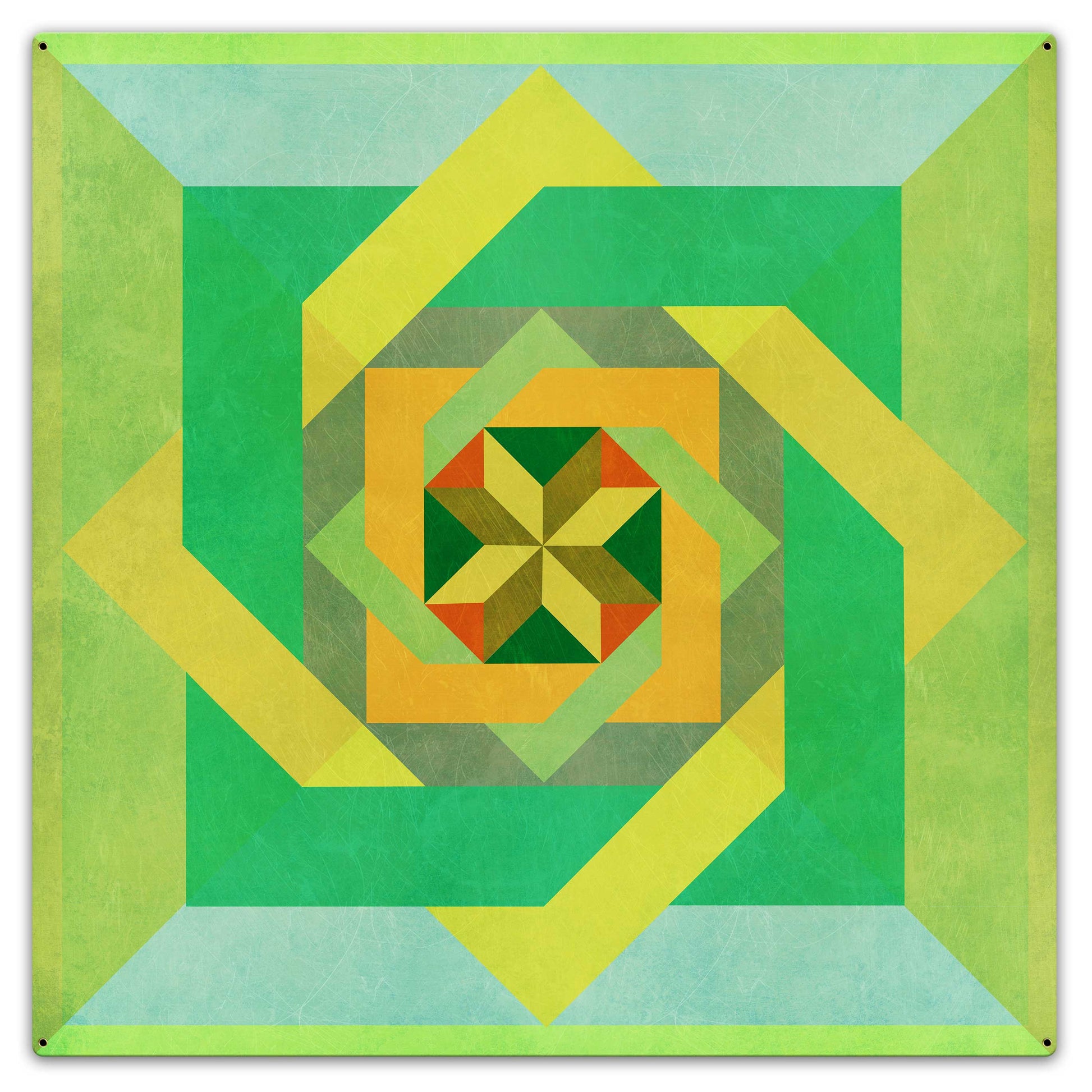 Box N Box N Box Green Metal Sign 36in X 36in