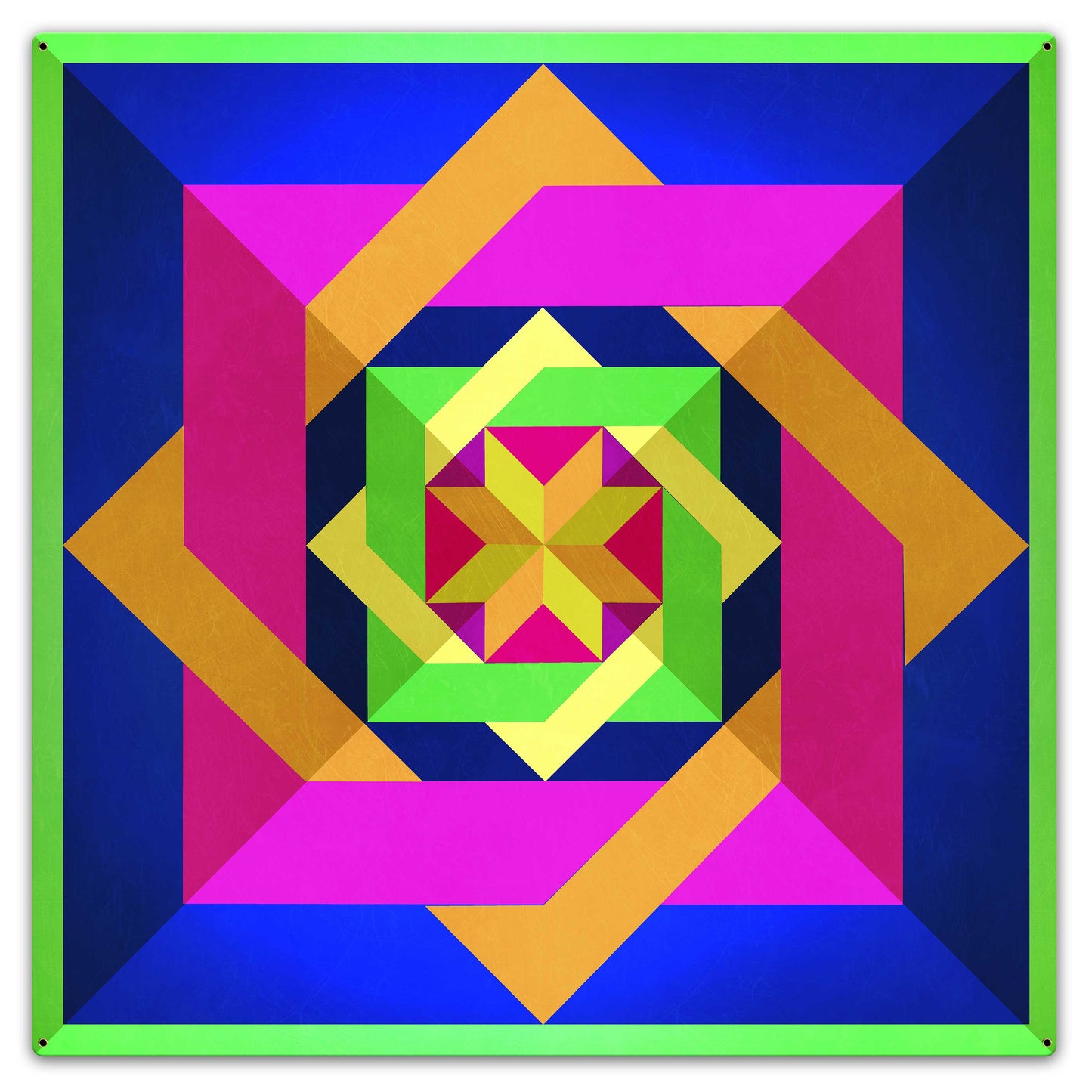 Box N Box N Box Bright Metal Sign 36in X 36in