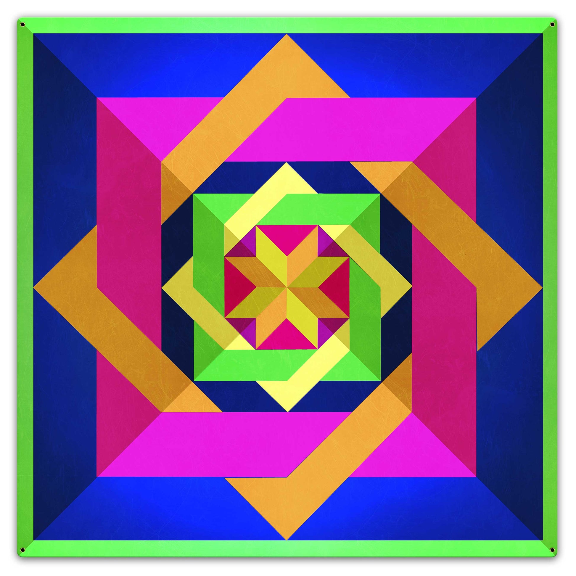 Box N Box N Box Bright Metal Sign 36in X 36in