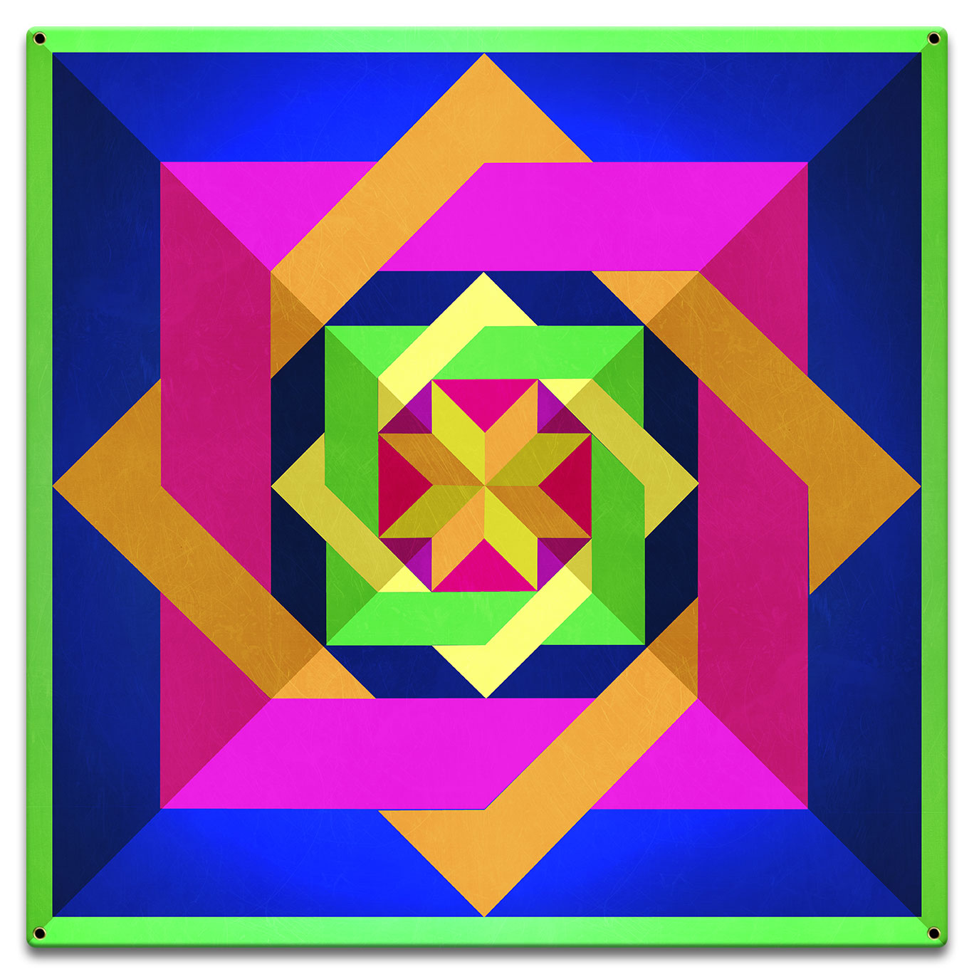 Box N Box N Box Bright Metal Sign 18in X 18in