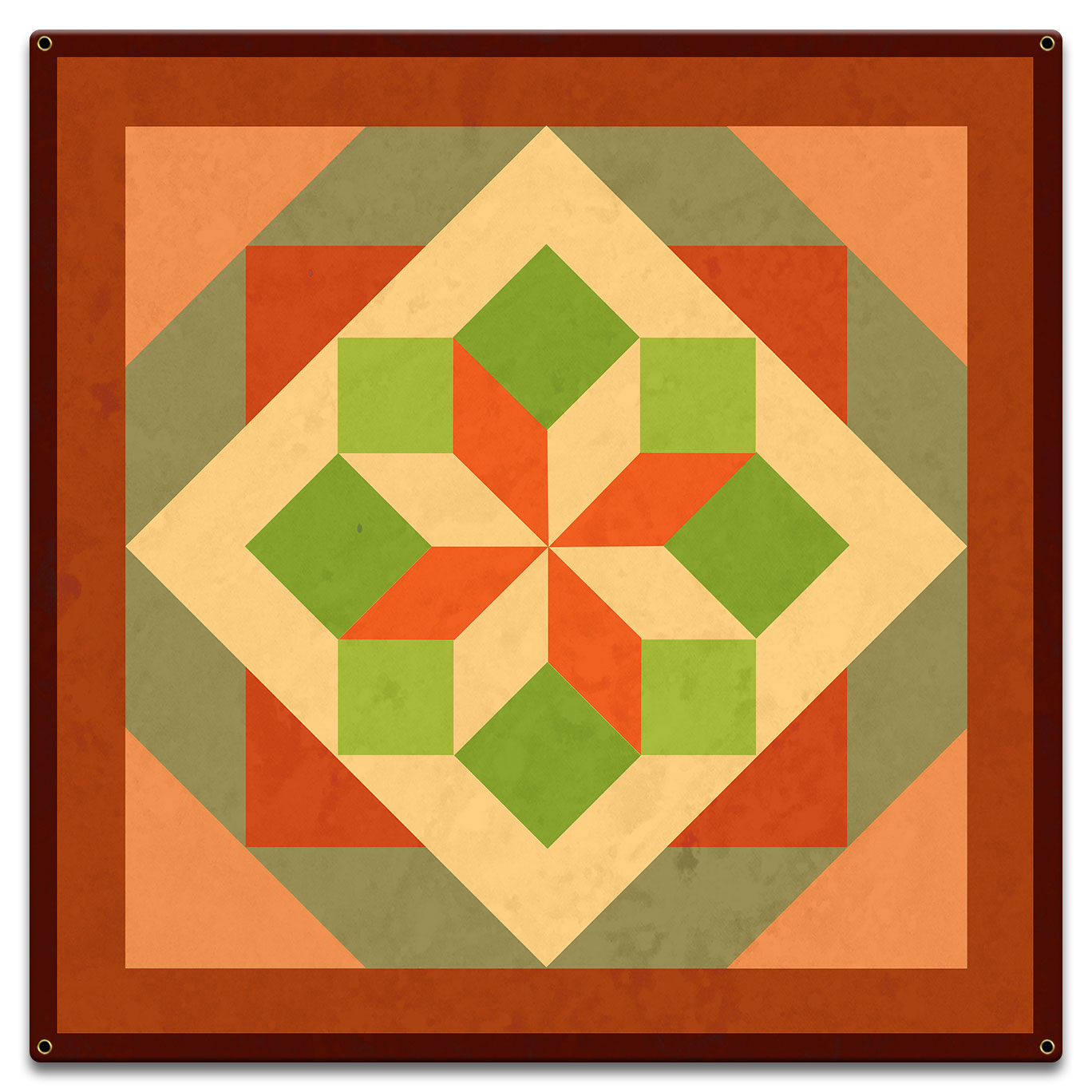 MORNING STAR DESIGN 3 Metal Sign 18in X 18in