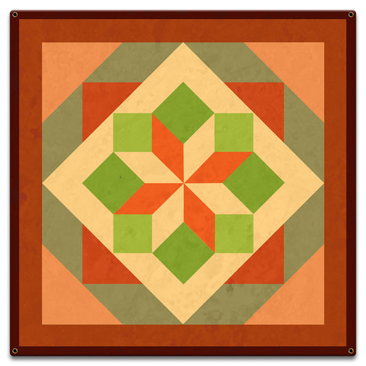 MORNING STAR DESIGN 3 Metal Sign 18in X 18in