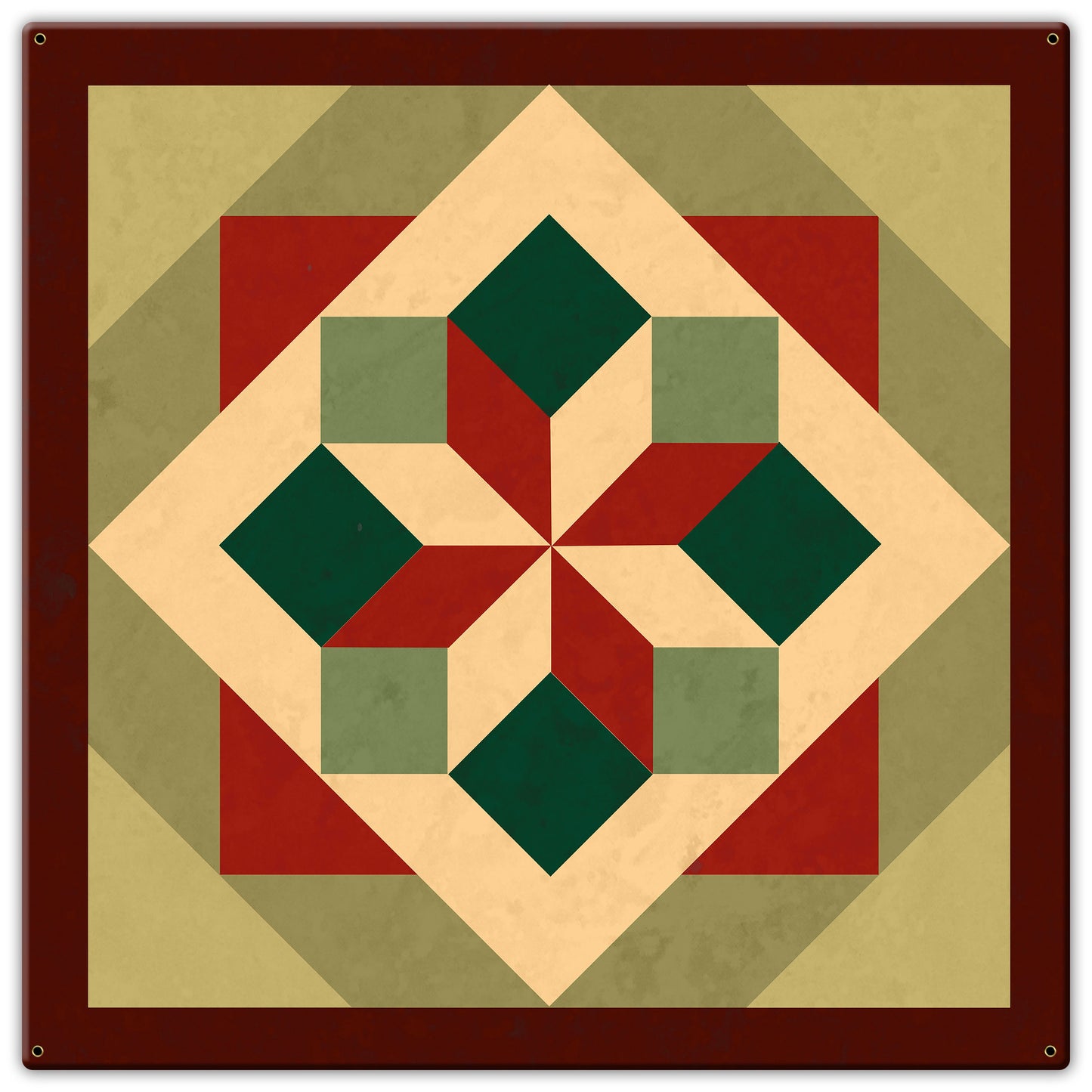 Morning Star Design 2 Metal Sign 30in X 30in