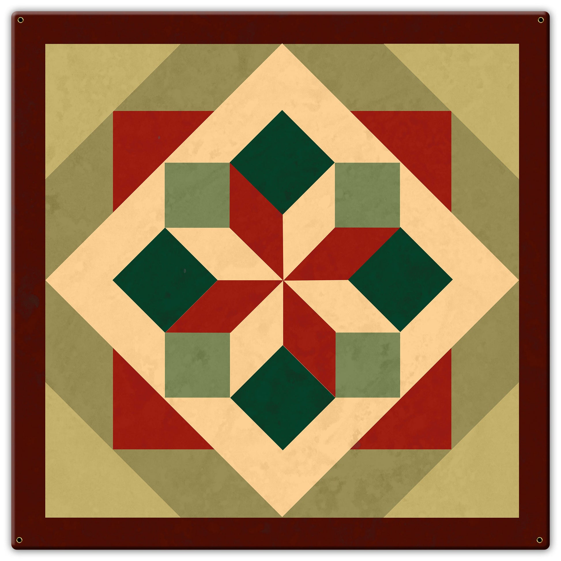 Morning Star Design 2 Metal Sign 30in X 30in