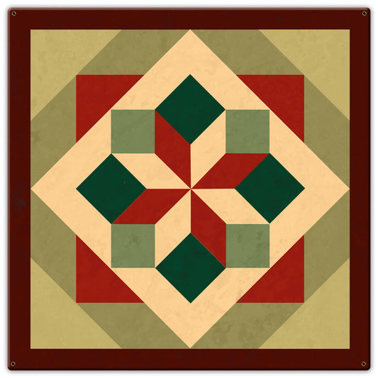 Morning Star Design 2 Metal Sign 30in X 30in