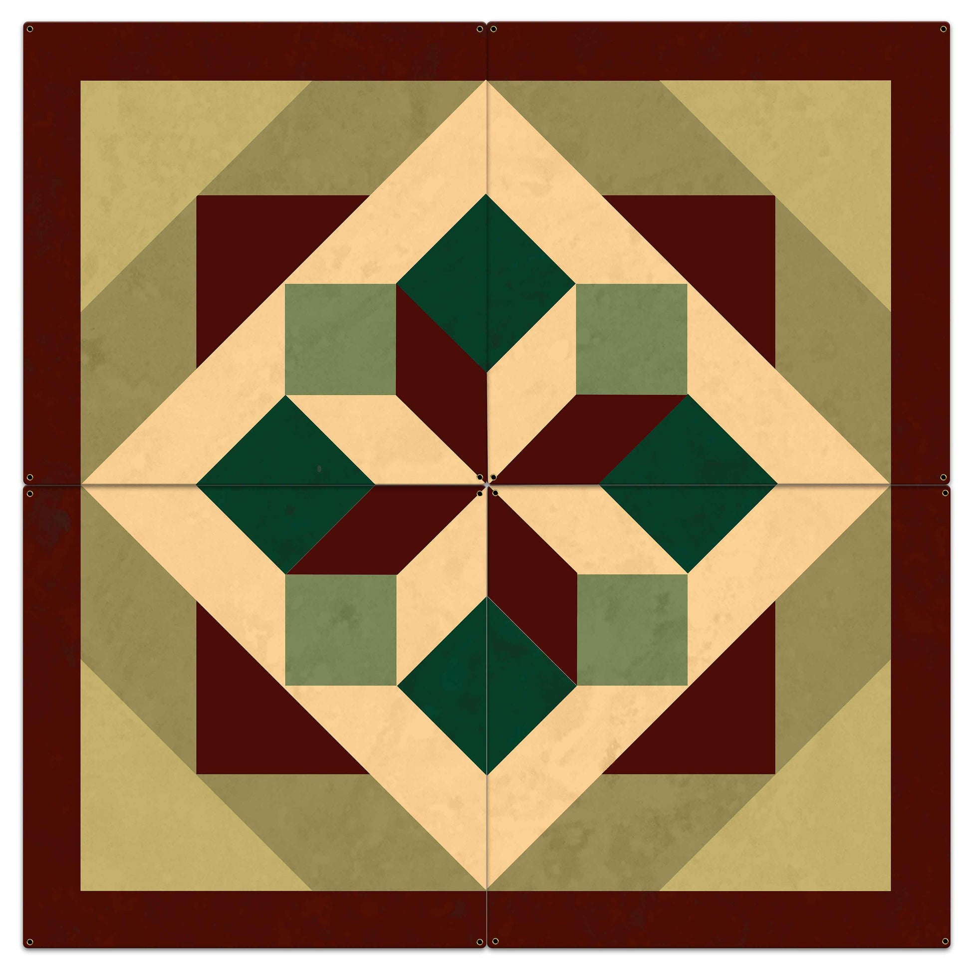 Morning Star Design 4 4pcs Metal Sign 42in X 42in