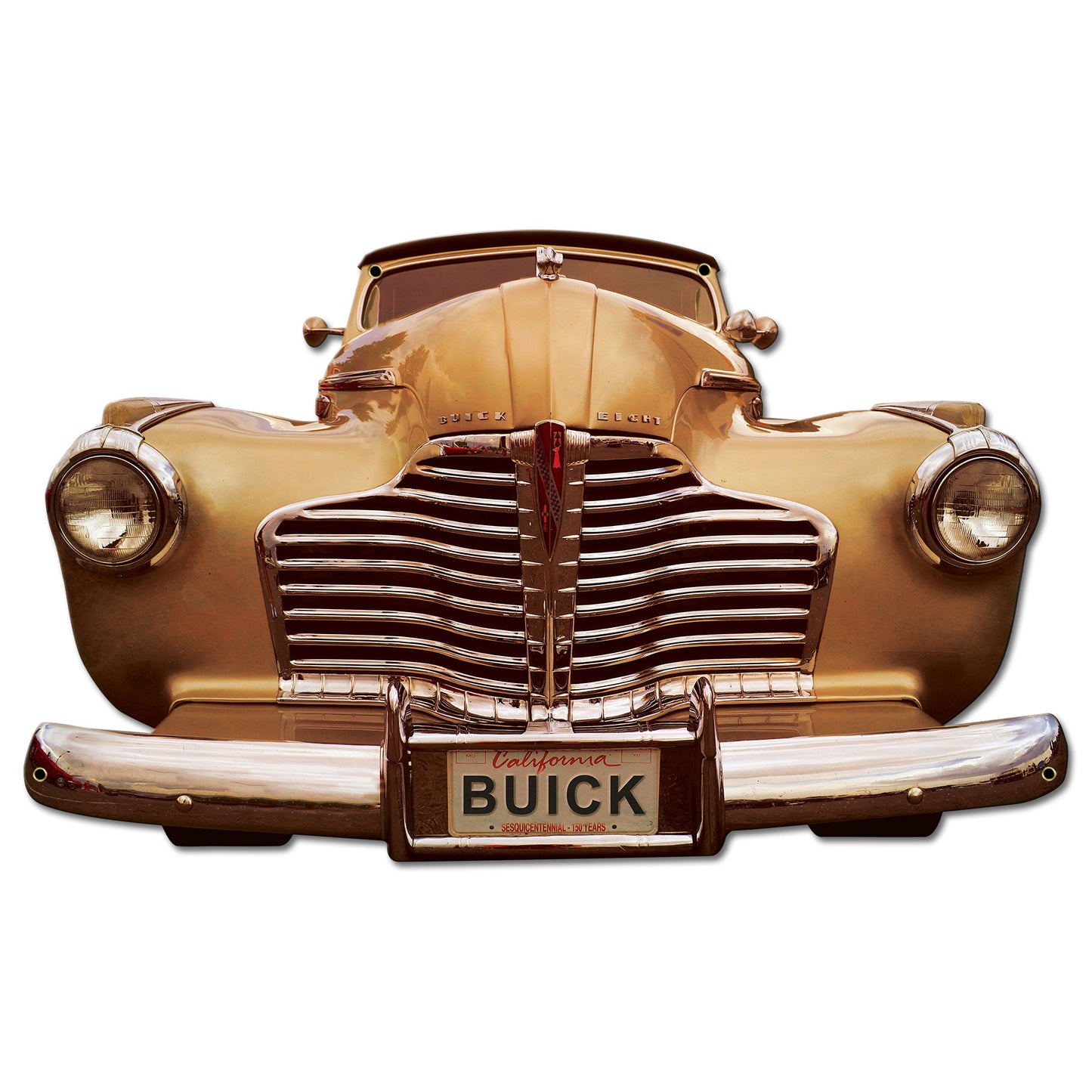 Buick Cut out Metal Sign 24in X 15in