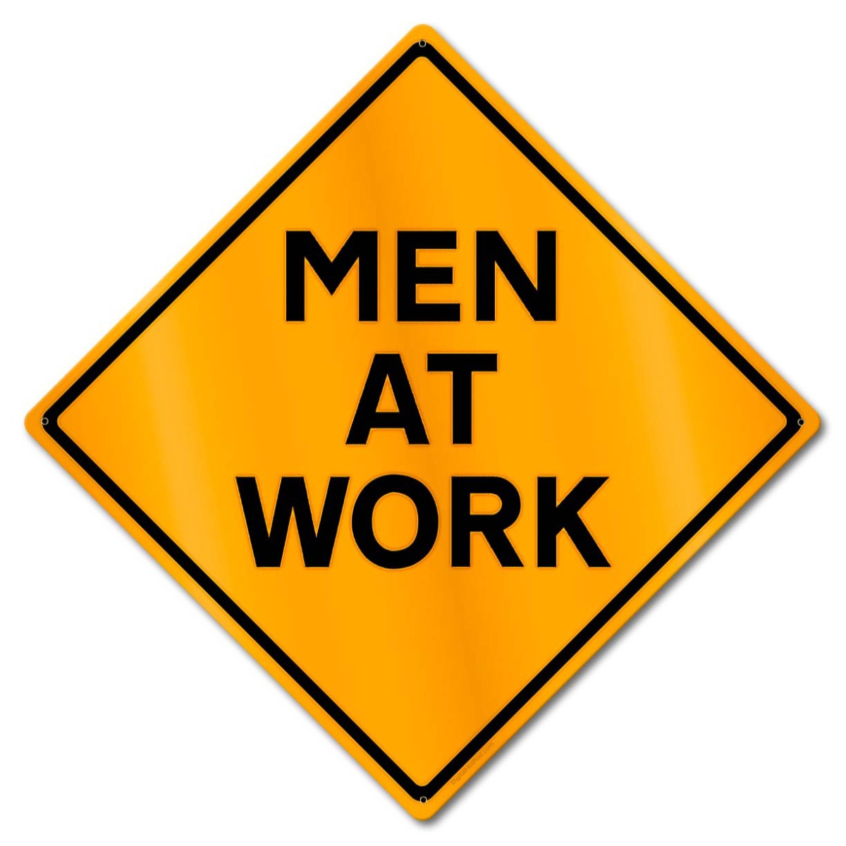 Men AT Work Caution Orange