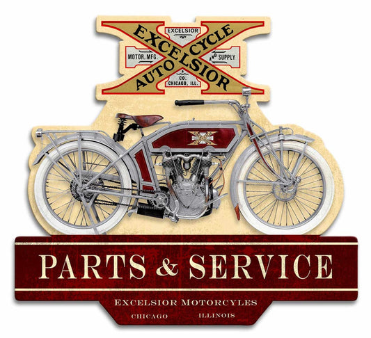 Double Sided Excelsior Motorcycle