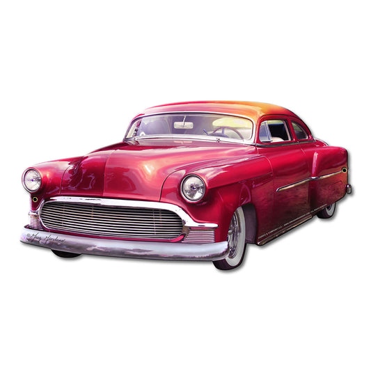 Chevy Cut out Metal Sign 24in X12in
