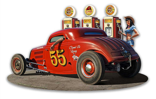 1933 Ol' Skool Coupe w Pump Girl