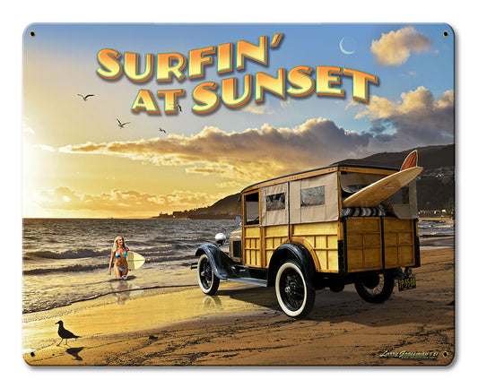 1929 Woody at Sunset