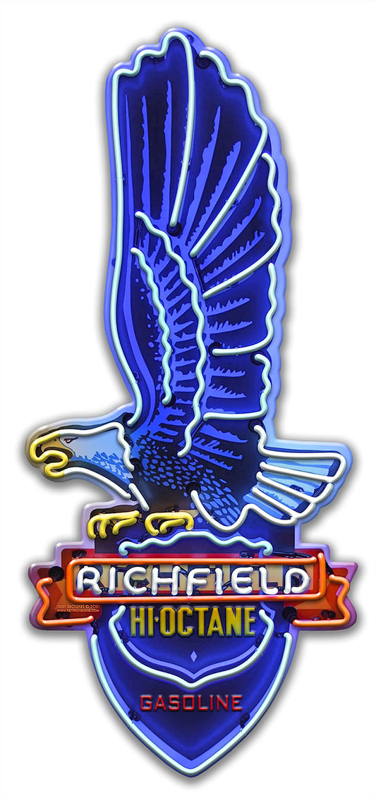 Richfield Sign 7 x 16 Custom Shape