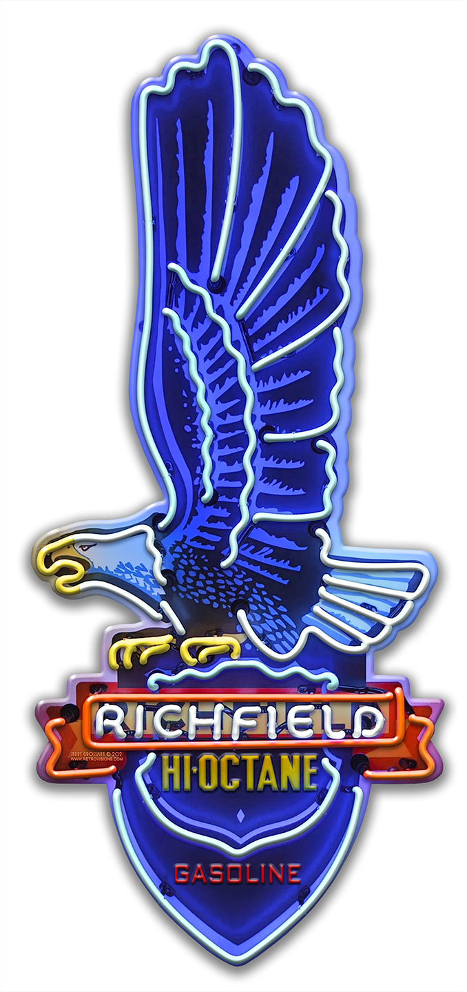 Richfield Sign 8 x 18 Custom Shape
