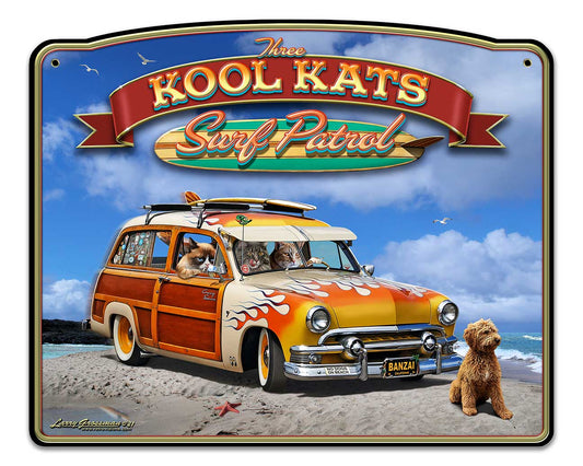 3 Kool Kats 18 x 15 Custom Shape