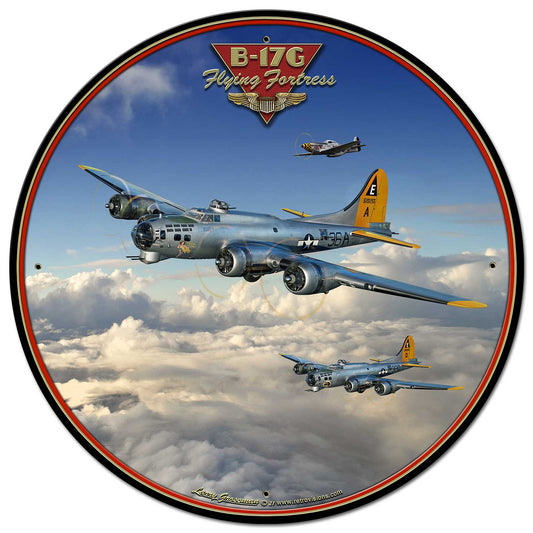 B-17 Flying Fortress 28 x 28 Round