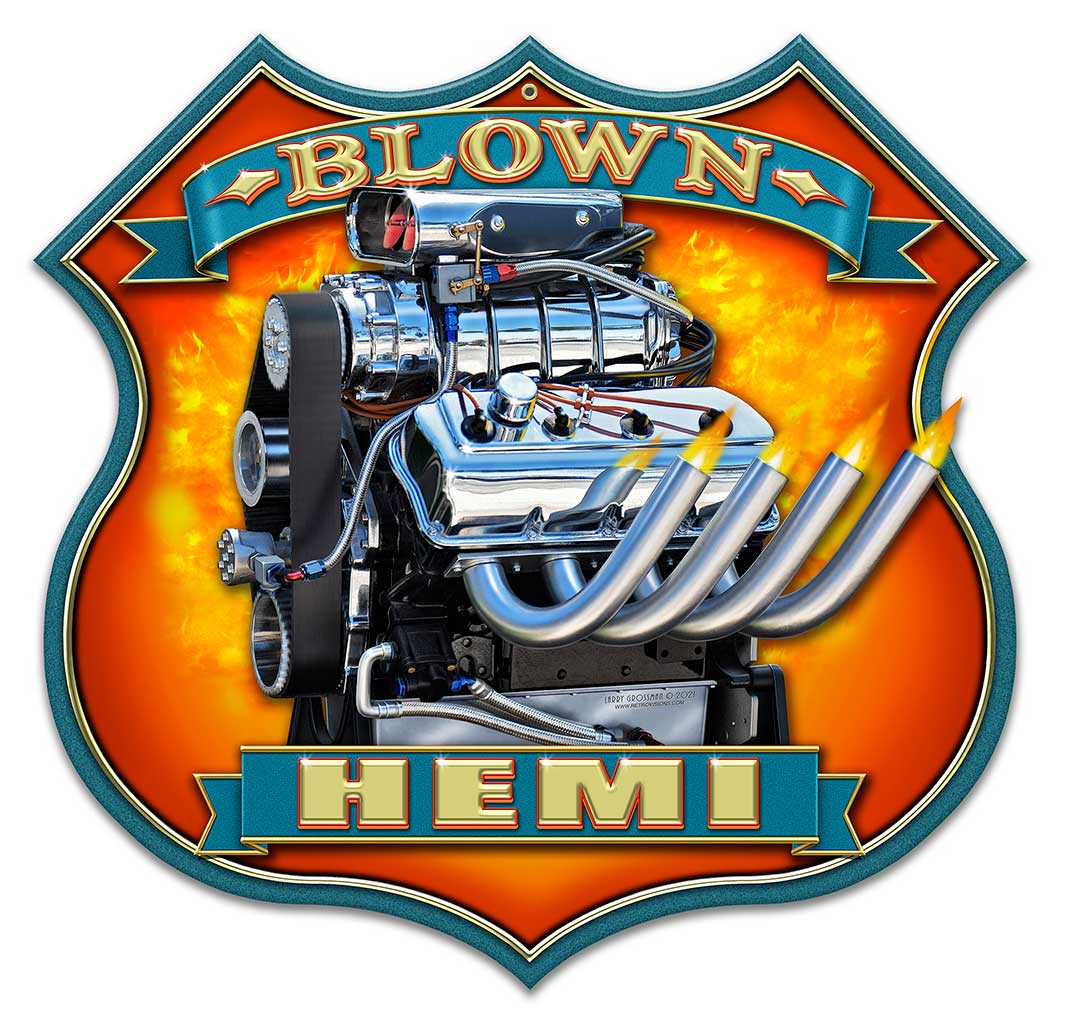 Blown Motor 18 x 18 Custom Shape
