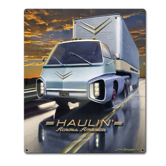 Haulin' Truck 16 x 19 Custom Shape