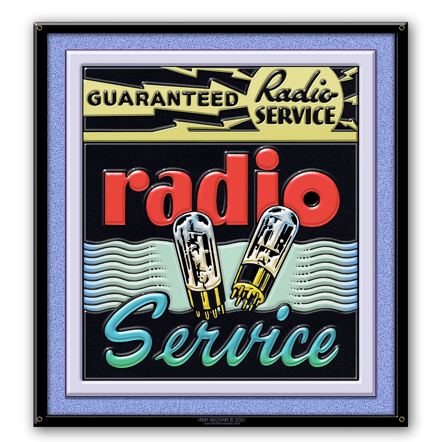 Radio Sign 19 x 20 Custom Shape