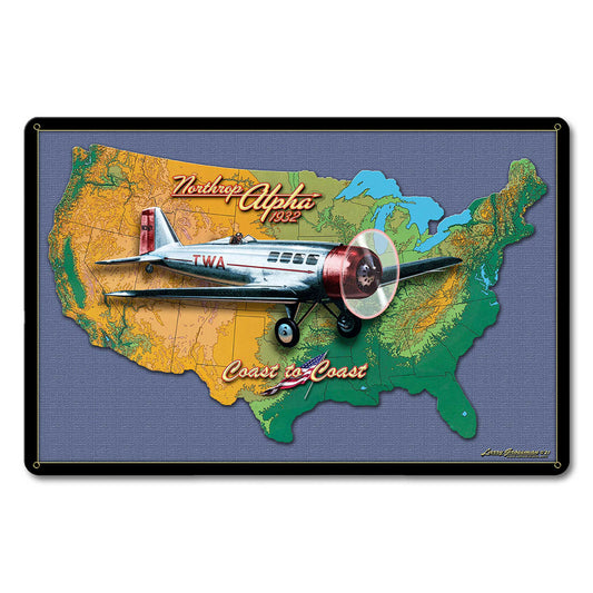 NORTHRUP ALPHA MAP 18 x 12 Satin