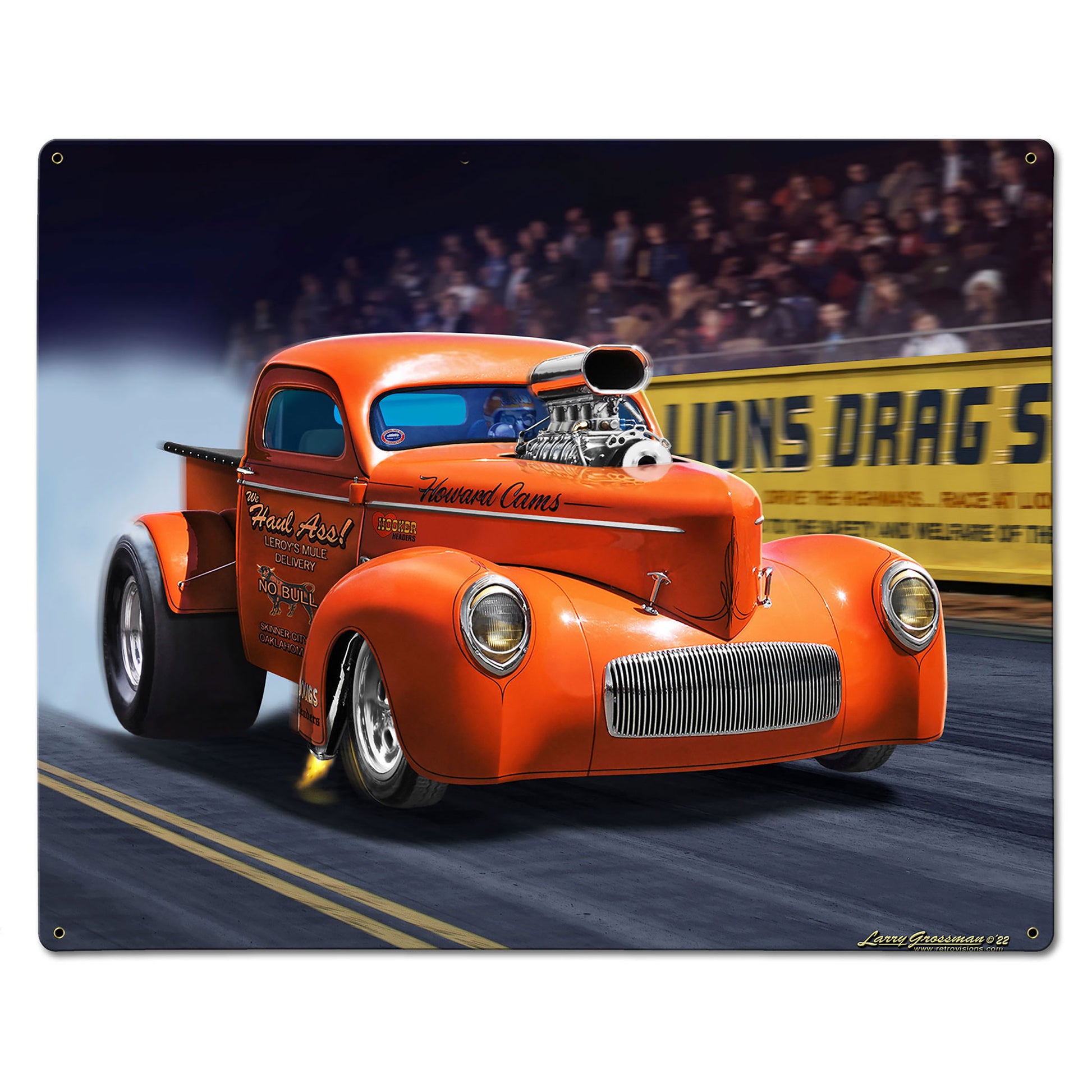 1940 Willys Pick Up 30 X 24 vintage metal sign